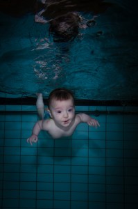 Babysim fotografering