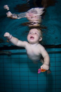 Babysim fotografering