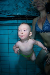 Babysim fotografering